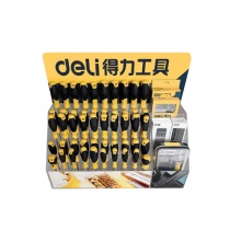 得力(deli)57件螺丝批展架套装(黄)DL260057Z