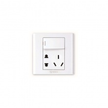 公牛(BULL)10A/250V 二三极+单极开关插座 白 G06E333