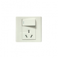公牛(BULL)16A/250V 三极+双控开关插座白 G06E214
