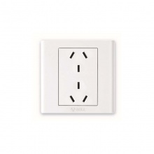 公牛(BULL)10A 250V 二位三极连体插座 白 G06Z233