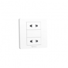 公牛(BULL)二位二极分体插座 白 10A 250V G06Z222