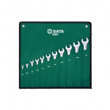 世达(SATA)11件英制全抛光两用扳手组套 09021