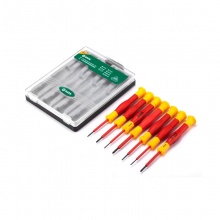 世达(SATA)7件VDE双色柄绝缘微型螺丝批组套 09318