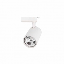 瑞程照明 LED COB直臂直简导光柱导轨射灯 白壳 20W 6500K白光