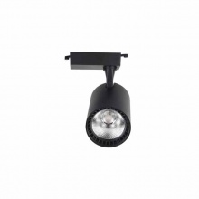 瑞程照明 LED COB直臂直简导光柱导轨射灯 黑壳 30W 3000K黄光