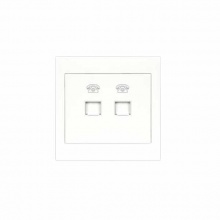 博格A1电话+电脑插座(压线式)A1543