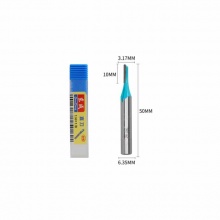 东成修边机刀头直刀东城铣刀木工开槽雕刻刀 直刀(柄x头6.35x3.17mm)