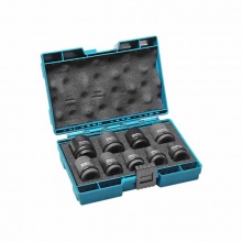 牧田(MAKITA)电动扳手套筒套装1/2寸冲击扳手动套筒扳手 1/2寸短套筒9件套D-41517