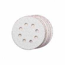 牧田(MAKITA)125mm圆盘砂纸片抛光打磨油漆PVC木材8孔圆形砂纸抛光打磨10张40目D-65816
