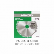 高壹工机(HiKOKI)原日立TCT合金木工圆锯片专业级电圆锯片切割片4寸105x40T装修级木工402620