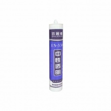 百丽春ES-330玻璃胶 中性透明玻璃胶耐候密封胶280ML 透明