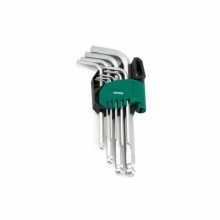 世达(SATA)9件加长球头内六角扳手组套 09105A