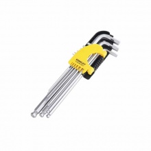 史丹利(STANLEY)9件套公制加长球头内六角扳手1.5-10mm STMT94158-8-23