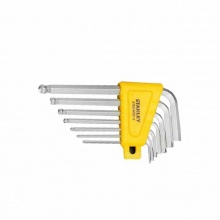 史丹利(STANLEY)7件套公制短柄球头内六角扳手1.5-6mm STMT94551-8-23