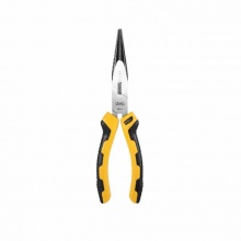 得力工具DL2108德式尖嘴钳8寸(黄)