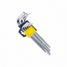 长城精工9pcs塑插亚光球头加长内六角扳手组套1.5-10mm9件348709