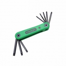 史丹利(STANLEY)8件套折叠式花形扳手T9-T40花型内六角扳手 69-263-23C