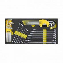 史丹利(STANLEY)EVA工具托组套-32件两用扳手及内六角扳手90-035-23