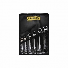 史丹利(STANLEY)6件公制双梅花双向棘轮快扳套装TK920-23C