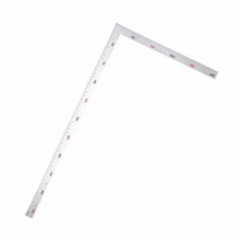 得力(deli)DL7150钢拐尺250x500mm不锈钢拐尺钢角尺L型尺直角90度尺双面刻度