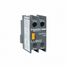 施耐德电气EasyPact接触器辅助触点模块LANN02N 2NC触点正面安装适配LC1N系列接触器