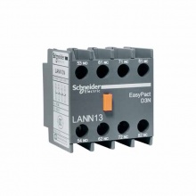施耐德电气EasyPact接触器辅助触点模块LANN13N 1NO+3NC触点正面安装适配LC1N系列接触器