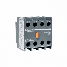 施耐德电气EasyPact接触器辅助触点模块LANN40N 4NO触点正面安装适配LC1N系列接触器