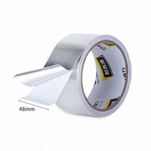 得力(deli)30500铝箔胶带 48mm*10m*60μm(银色) 耐高温 防水 防漏 防晒