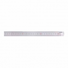 得力(deli)8463钢直尺30cm(银色)不锈钢直尺 测量绘图刻度尺子 带公式换算表