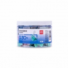 得力(deli)8554S省力票夹4#(混)(48只/桶)