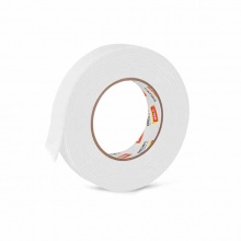 得力(deli)30412EVA泡棉双面胶带24mm*5y*2.5mm(白)(1卷)