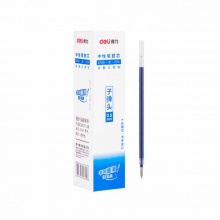 得力(deli)S760子弹头中性笔芯0.5mm(蓝)签字笔替芯