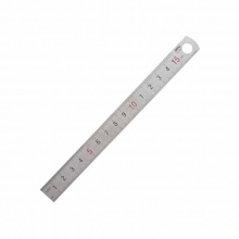得力(deli)8461钢直尺15cm(银色)不锈钢直尺