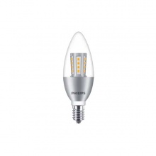 飞利浦(PHILIPS)LED水晶尖泡 6.5W E14 2700K 银色透明