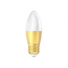 FSL佛山照明LED蜡烛灯泡 C37-尖泡-5.5W-E27 6500K 金边 晶亮系列