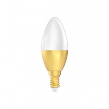 佛山照明FSL C37尖泡5.5W 220V E14晶亮系列5.5W 30K 金色