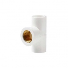 联塑PVC给水管铜内牙三通25×1/2