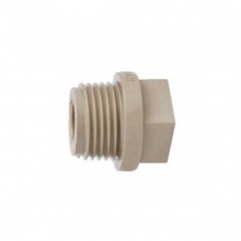 联塑灰色PPR水管外螺纹堵头1/2