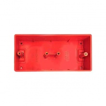 联塑红蓝家装线管双盒底盒164*77*50 红色