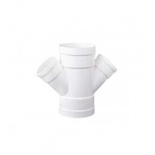 联塑PVC排水管变径斜四通200×75