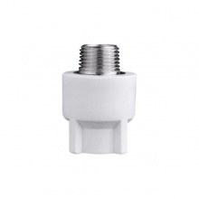 联塑白色PPR水管外牙直通32×3/4