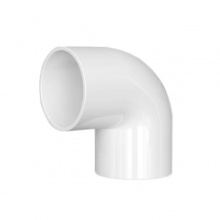 镀美白色UPVC直角90度弯头(内径)63mm