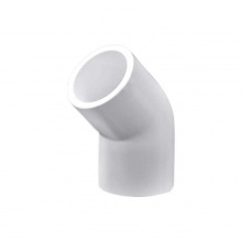 镀美白色UPVC45度弯头(内径)32mm