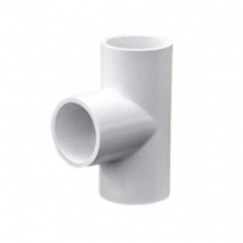 镀美白色UPVC三通水管件配件(内径)63mm