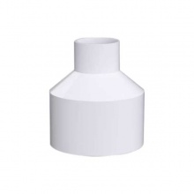 镀美白色UPVC大小头 异径接头PVC水管配件(内径)90×63mm