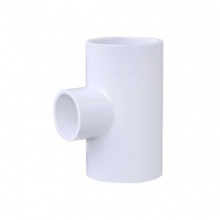 镀美白色UPVC变径三通异径三通水管配件(内径)110×40mm