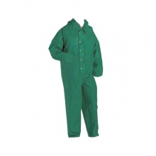 代尔塔轻型防化服 多次液密防化服401015三级液密连体防化服 PVC材质 防尘防腐蚀耐酸碱 绿色