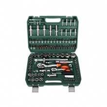 绿林72齿弯柄汽修108件套汽修工具套装 维修工具箱棘轮快速扳手套筒