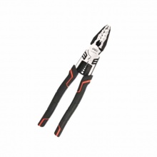 得力(deli) 多功能钢丝钳10寸省力型高寿命铬钒钢带剥线 DL100110Z