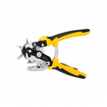 得力(deli) 打孔钳冲压式省力型6圆孔(黄)(把)7寸 DL108006